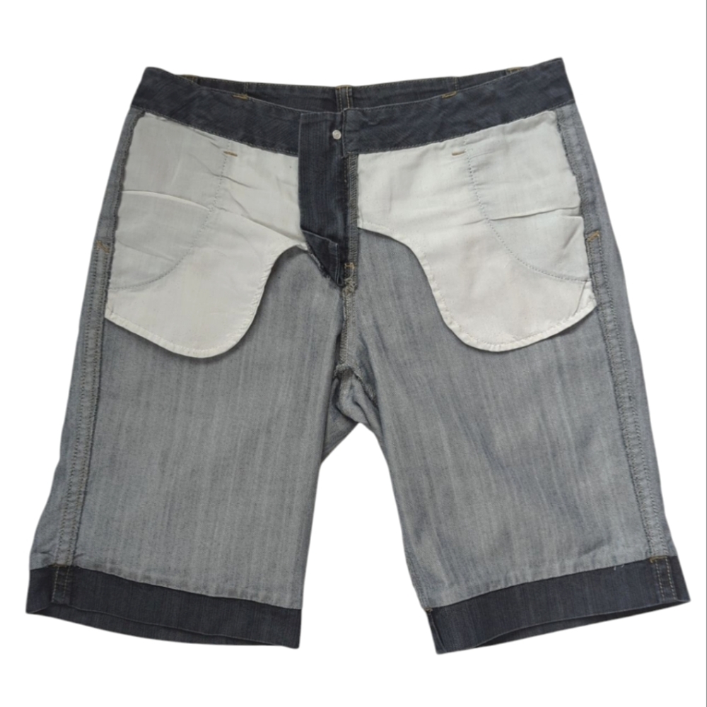 Baccini Bermuda Jean Shorts 10P Blue Pockets - Picture 6 of 14